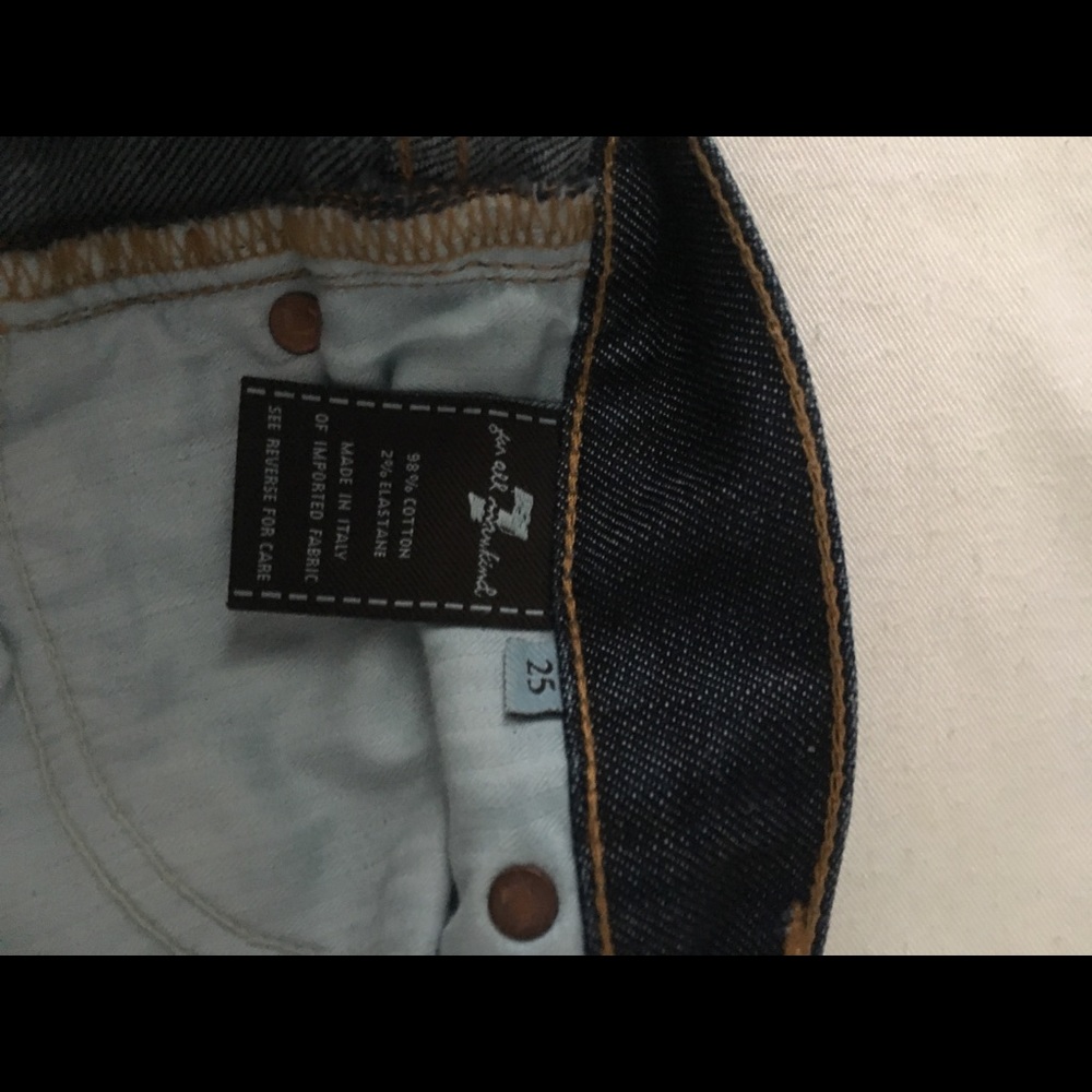 7 for all mankind jeans size 25